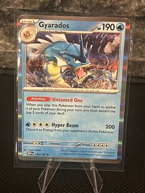 Pokemon Gyarados Holo 130/165 from the Scarlet & Violet 151 Set M/NM